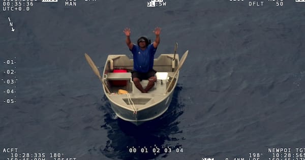 Air Force plane finds fisherman missing for a week in 4m dinghy
