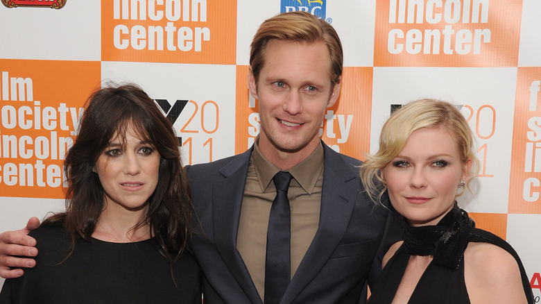 Alexander Skaarsgard and Kirsten Dunst at a film festival for Melancholia