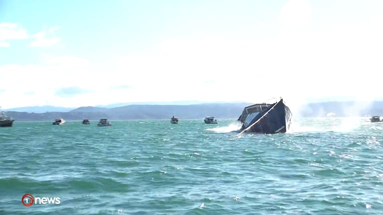 The Twofold Bay drops beneath the surface