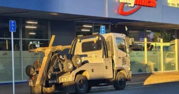 'Bloody cheeky': Council tow truck escapes disability parking fine
