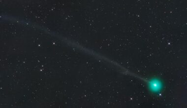 Comet 220/P McNaught, shortly after outburst. Credit: Gerald Rhemann.