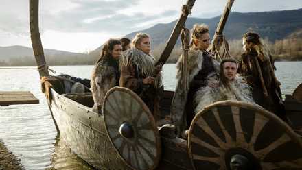 Saxons in a longboat in The Last Kingdom: Seven Kings Must Die