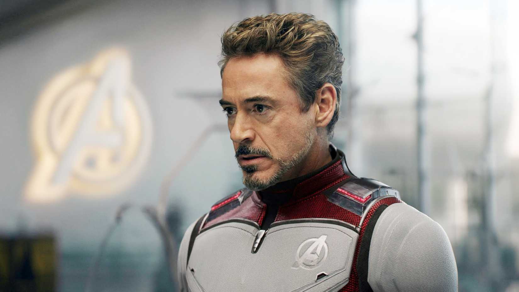 Tony Stark in his time travel suit from Avengers: Endgame