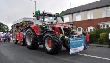 A tractor taking part in a previous Lostock Hall Carnival