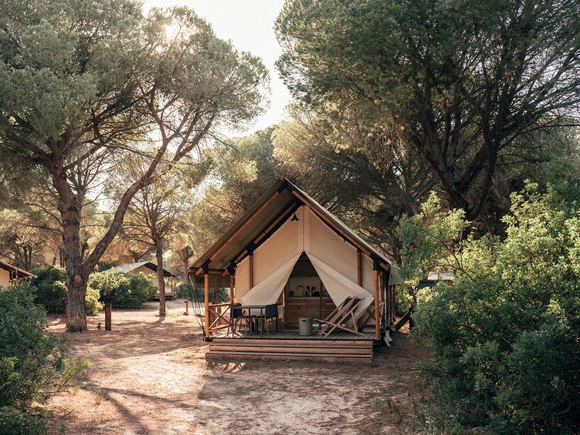 trenchs studio threads low-impact glamping among the pines of southern spain - 1