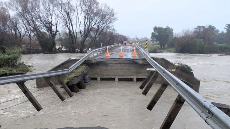 The Tūranganui bridge in South Wairarapa.