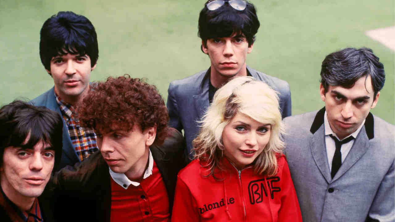 Blondie posing for a photograph in 1978