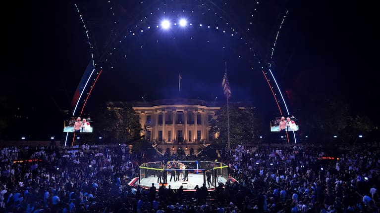 The White House's South Lawn played host to UFC Freedom 250.