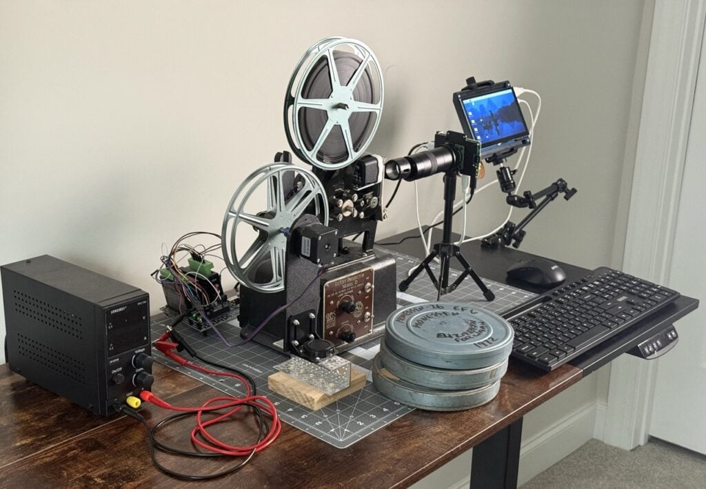 Saving family football footage with a Raspberry Pi and a 1928 projector