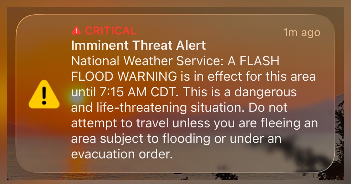 Why did an 'imminent threat alert' jolt Austin awake?