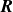 bold italic upper R