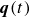bold italic q left parenthesis t right parenthesis