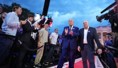 Trump turns 80, celebrates with UFC cage fighting on White House lawn
