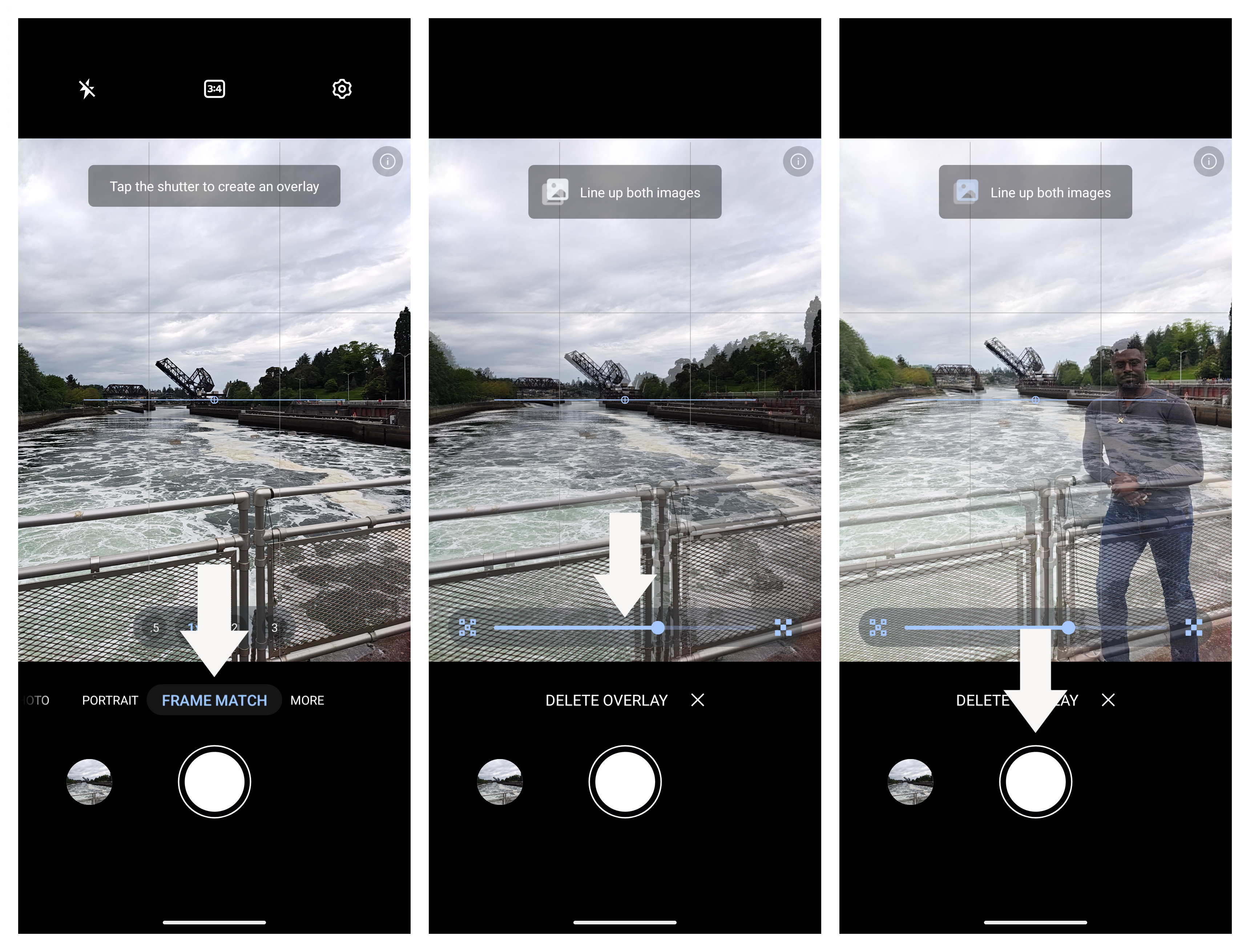 Using Frame Match on the Motorola Razr Fold