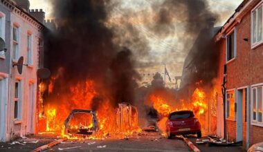 UK leaders call for calm as protests break out after Belfast stabbing
