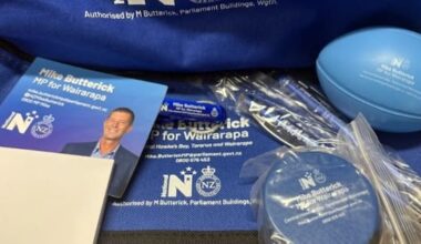 Wairarapa MP Mike Butterick's National Party swag bags upset parents