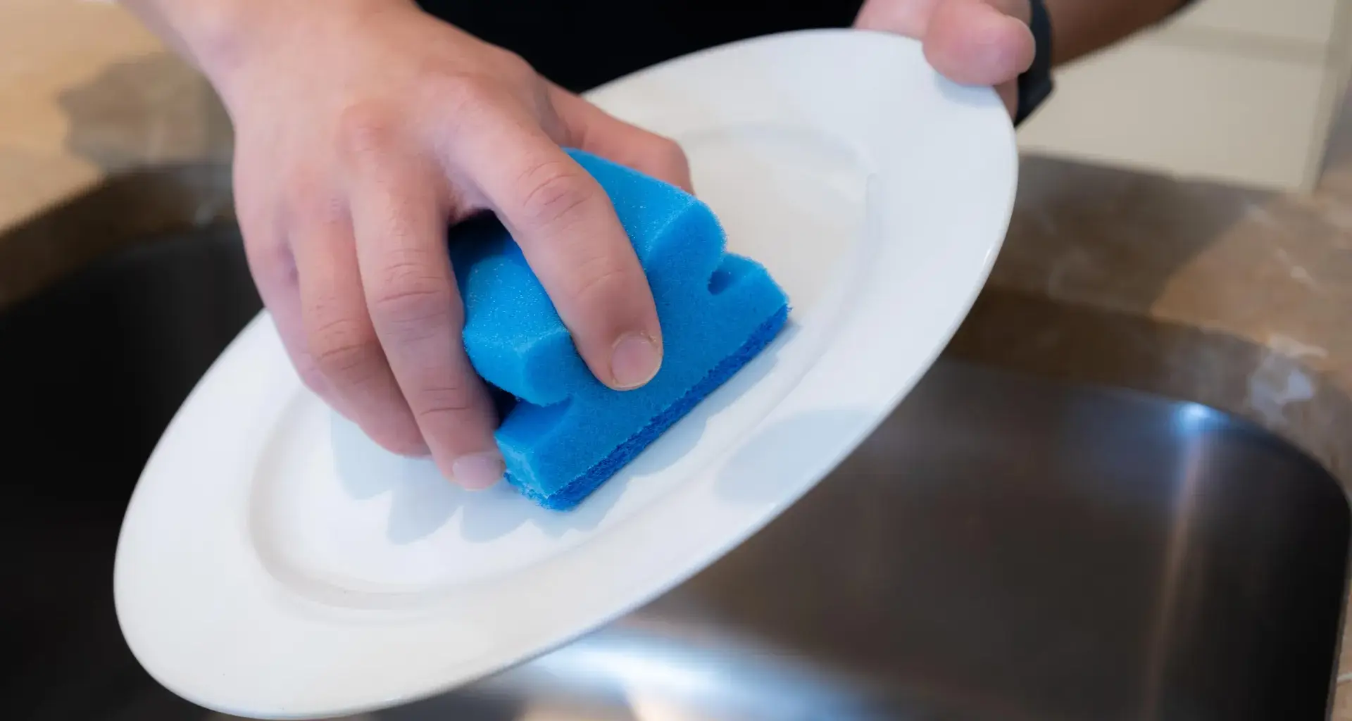 Your kitchen sponge is releasing microplastics every time you wash dishes