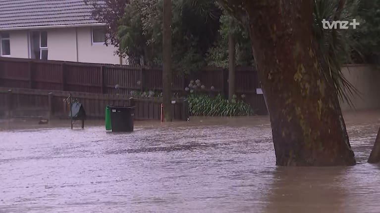 Flooding in Christchurch in February this year.