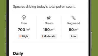 The Weather Channel app now predicts bad allergy days