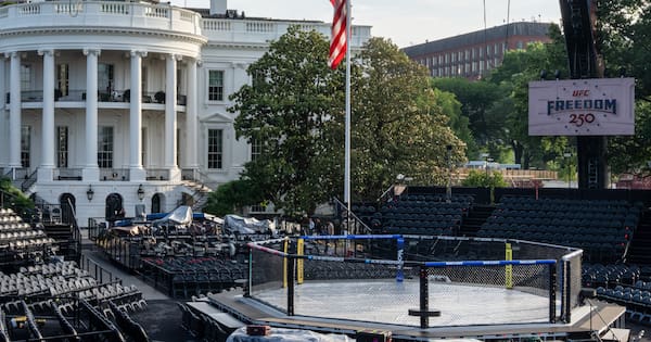 The White House's Octagon is ready for Trump's birthday bash