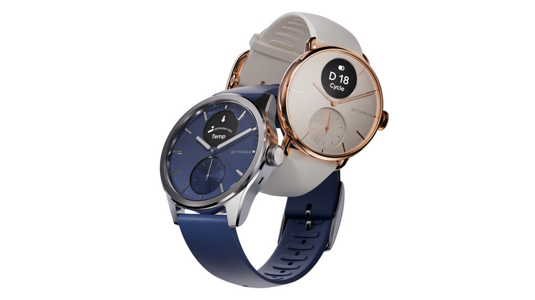 Two models of the Withings Scanwatch 2