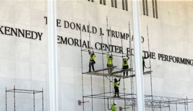Judge denies last-minute request to keep Trump's name on Kennedy Center