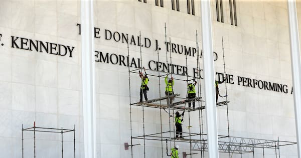 Judge denies last-minute request to keep Trump's name on Kennedy Center