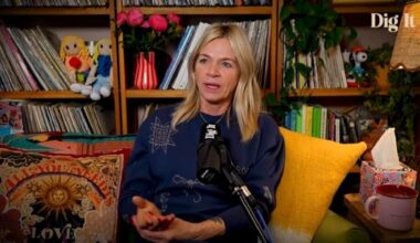 Zoe Ball presenting the Dig It podcast