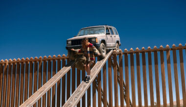 Zendaya’s Rue uses a makeshift ramp to cross the U.S.-Mexico border.