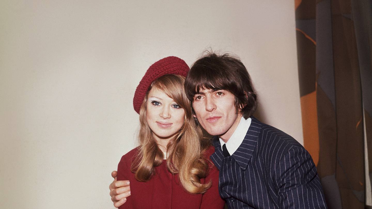 Photo of Pattie Boyd and Eric Clapton