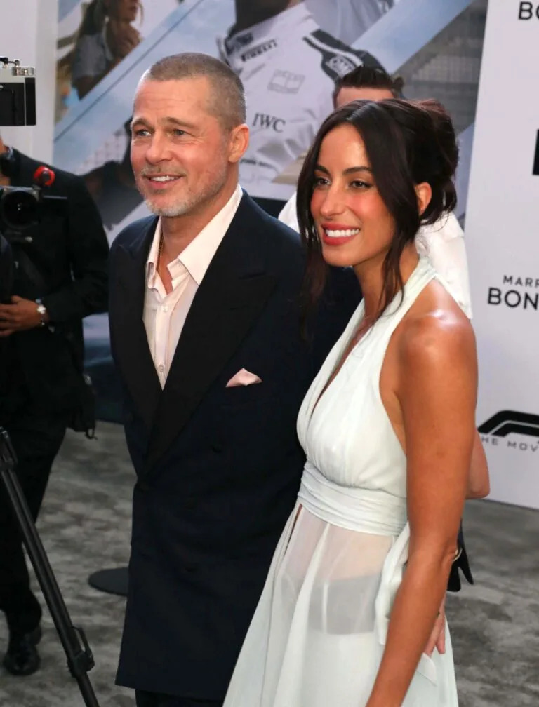 Brad Pitt and Ines de Ramon at F1 The Movie World Premiere