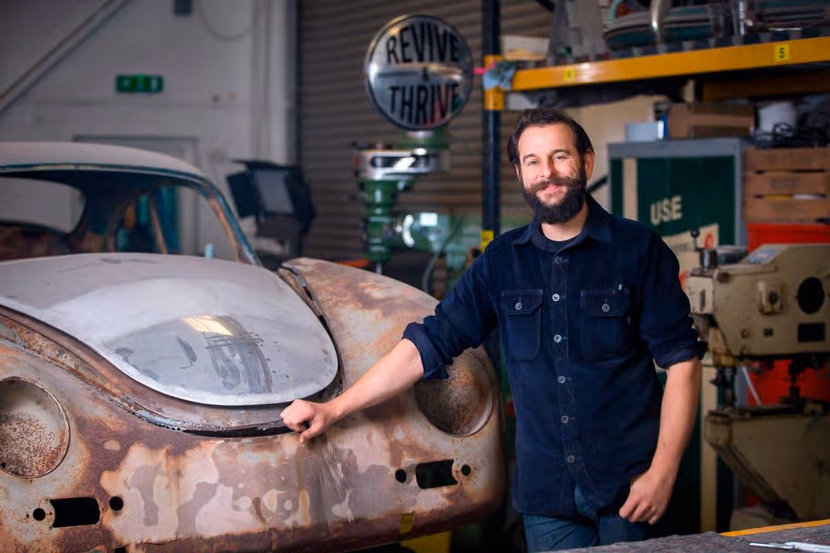 DAILY EXPRESS
The Repair Shop’s Dominic Chinea pictured at his workshop near Tonbridge, Kent.