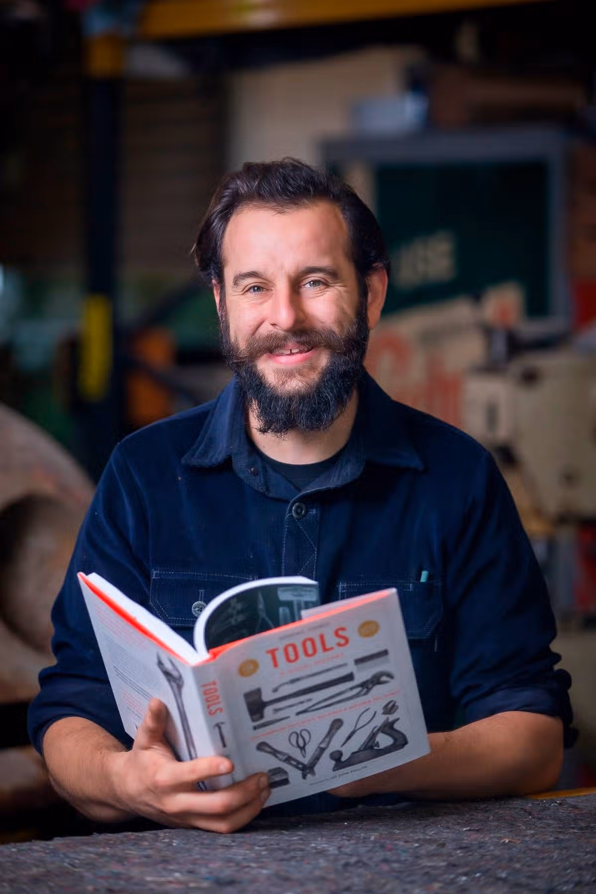 DAILY EXPRESS
The Repair Shop’s Dominic Chinea pictured at his workshop near Tonbridge, Kent.