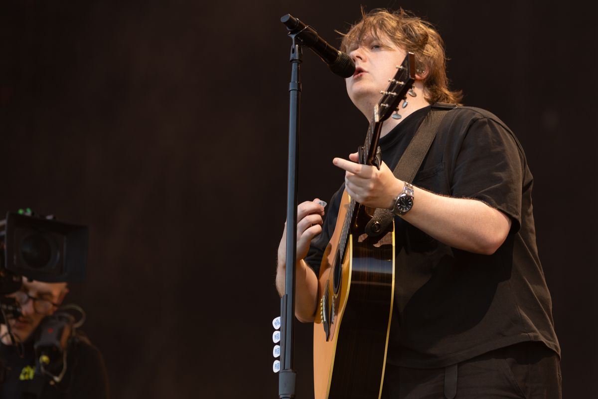 Lewis Capaldi performs onstage during a concert at Marlay Park on June 23 in Dublin, Ireland