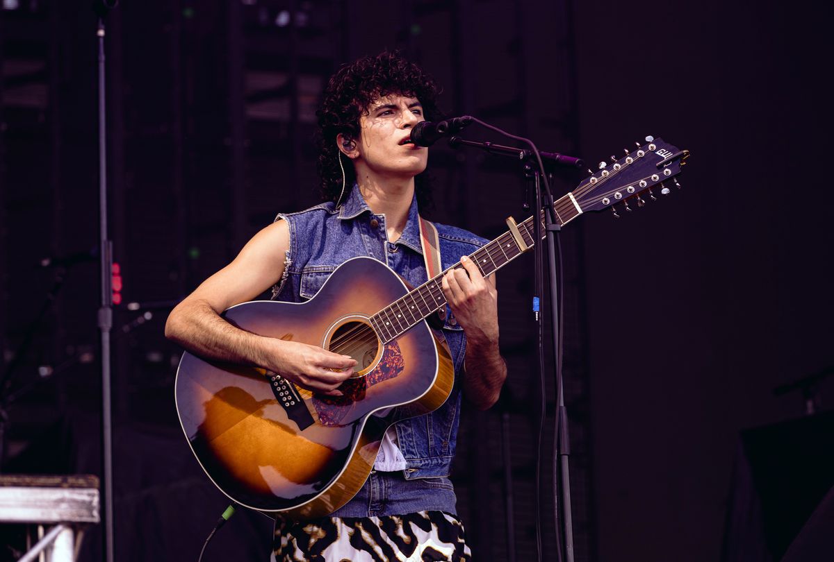 Jacob Alon performs at Blackweir Fields on July 1 in Cardiff, Wales