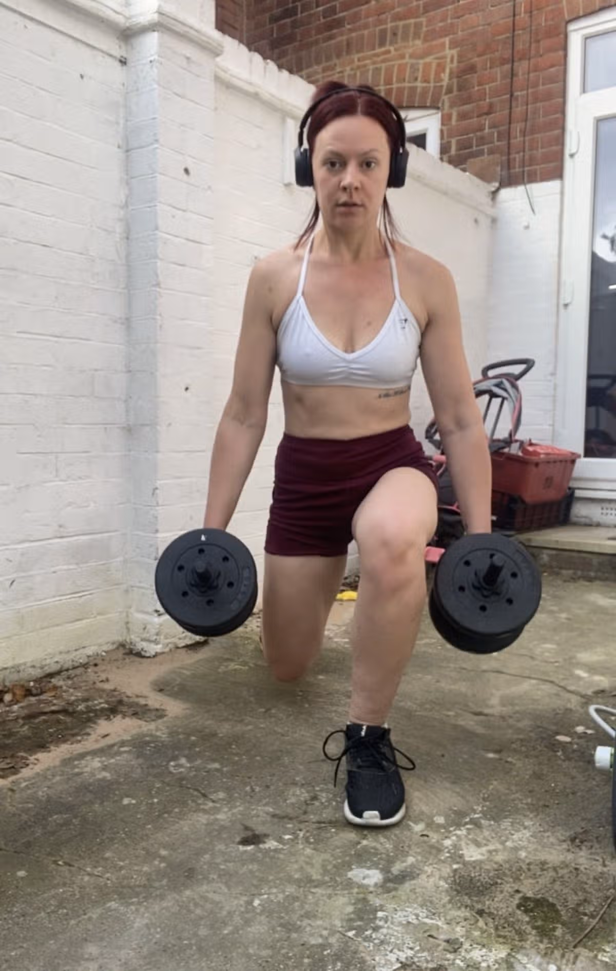 Teagan used weight trainig