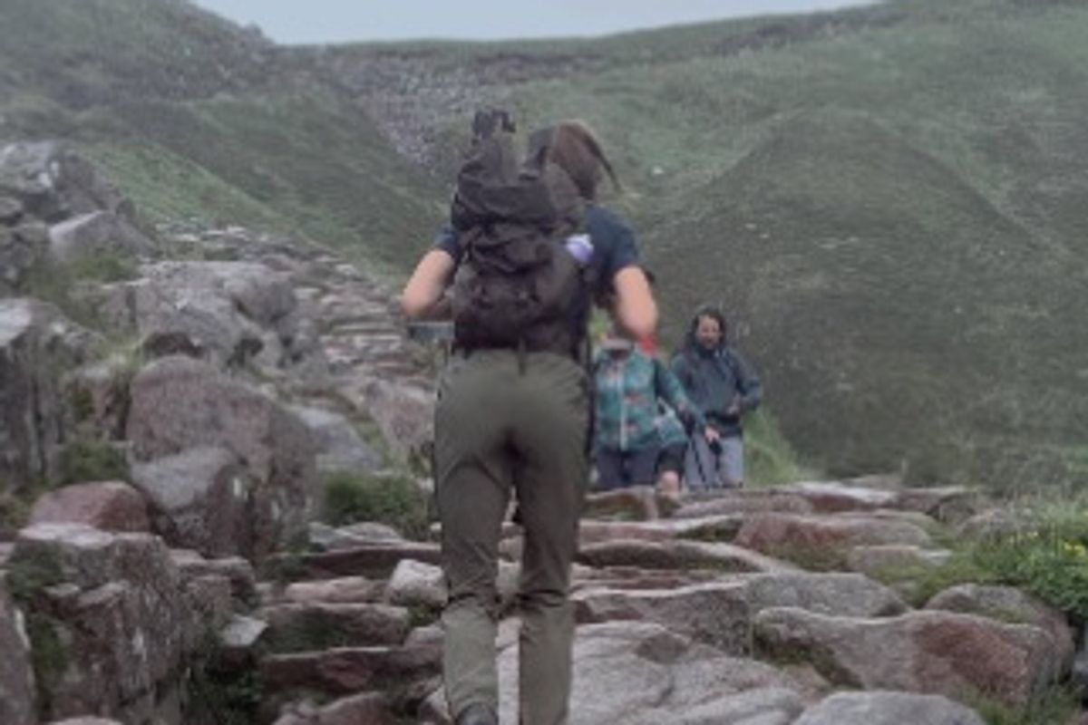 The Princess of Wales was spotted by hiker Jacky Leung walking up Ben Nevis on her Three Peaks Challenge