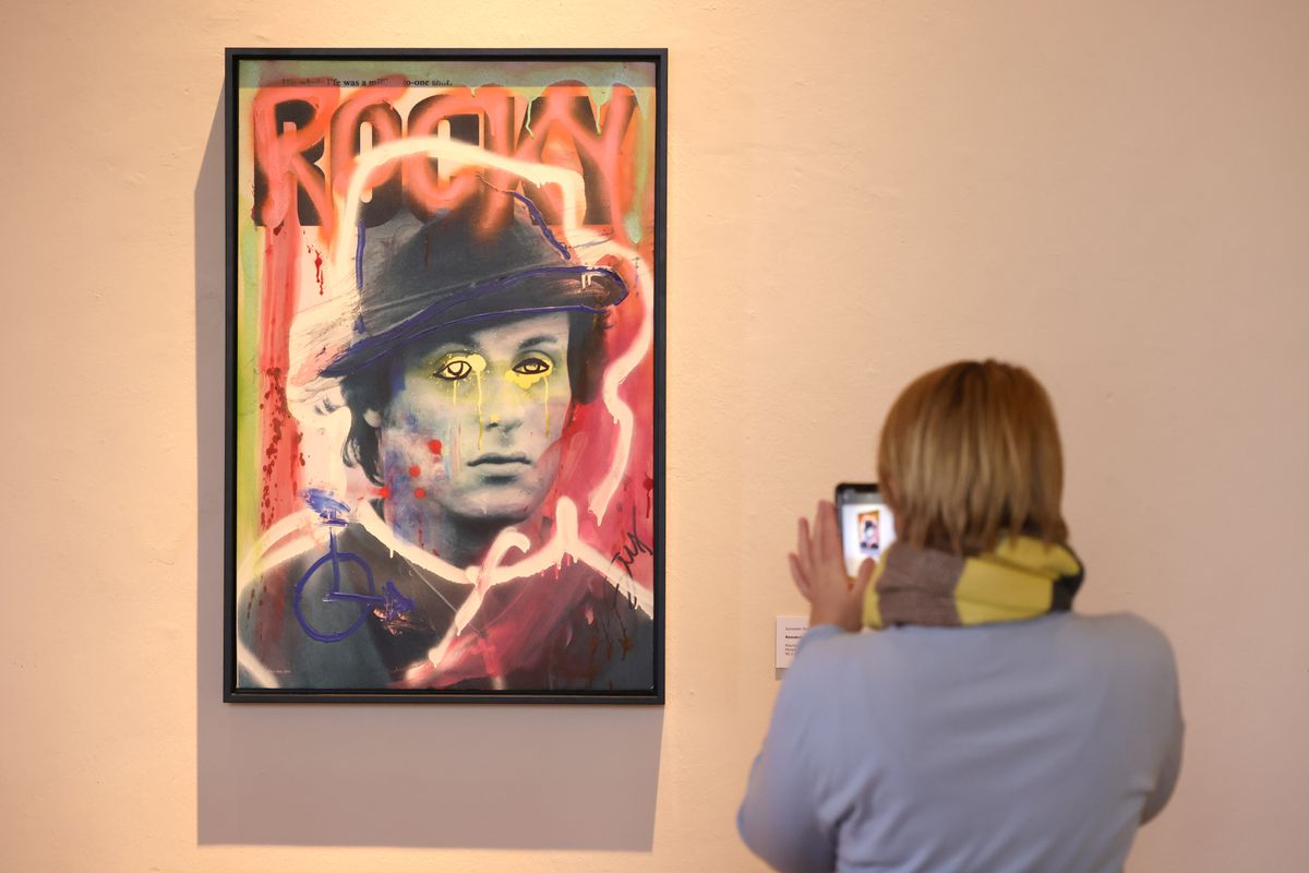 The actor's bold artistic style blends Abstract Expressionism with Surrealist influences inspired by the masters he admired.
