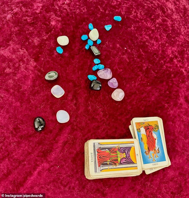The socialite has previously shared glimpses of her spiritual practices online, including a photo posted early last year showing tarot cards and crystals spread across a velvet-covered table. The image tagged both Jackie and Pip's son Justice, suggesting the pair had been involved in the experience together