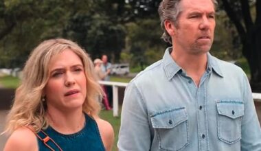 Colin From Accounts stars Harriet Dyer and Patrick Brammall got into a cheeky debate live on-air on Thursday morning over a heated marriage issue