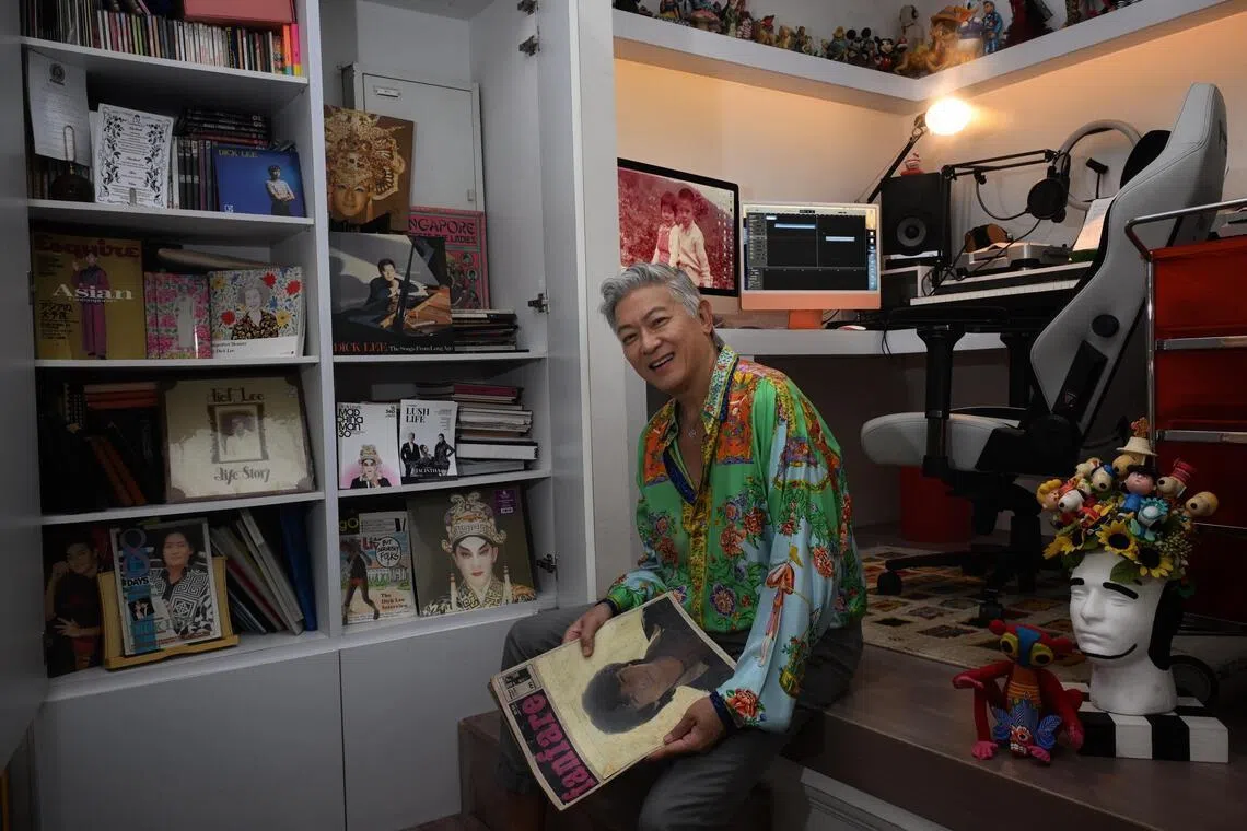 Dick Lee in the study room at his house on June 25, 2026.