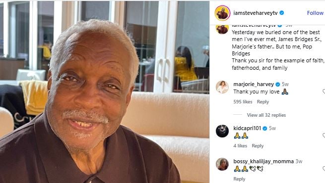 Steve Harvey bids emotional farewell to beloved family member