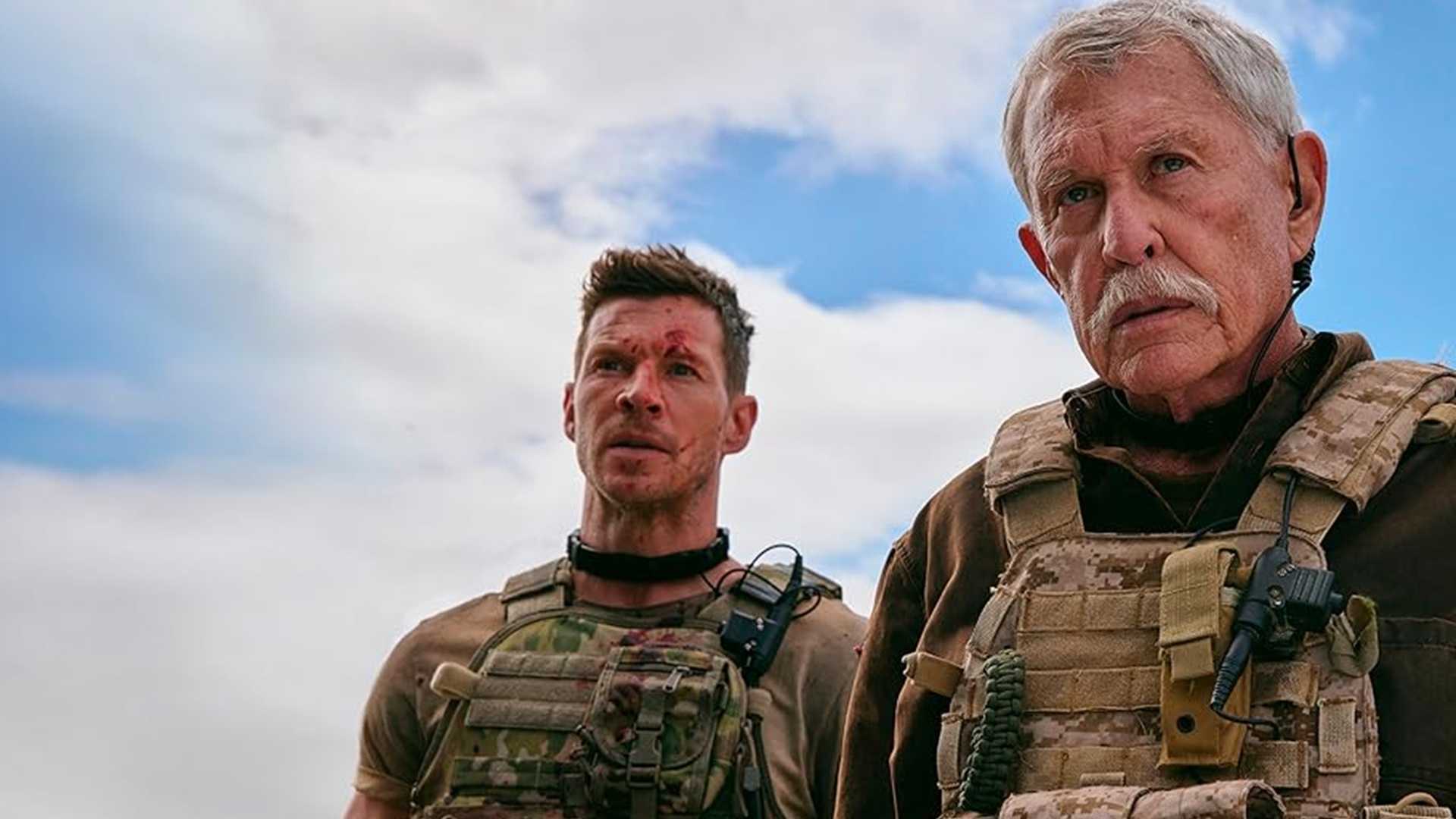 Chad Michael Collins and Tom Berenger in Sniper: No Nation