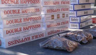 Five arrested, 1.38 million illegal cigarettes seized in raids