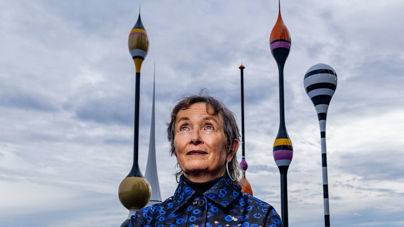 Artist Mikala Dwyer reveals her Barangaroo sculpture Monuments for Fishes