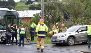 Person injured as bus and car crash in Ocean Grove