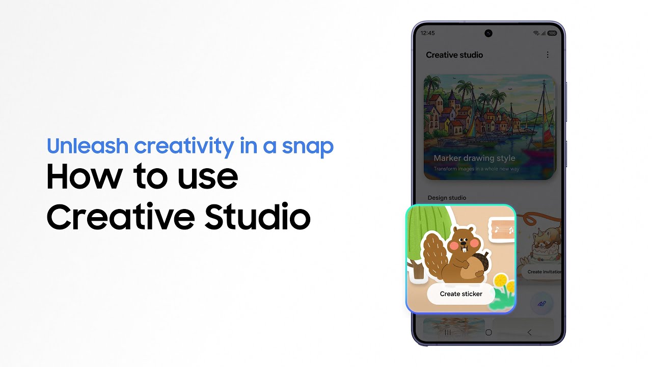 How to use Creative Studio | Galaxy AI | Galaxy S26 Series | Samsung - YouTube