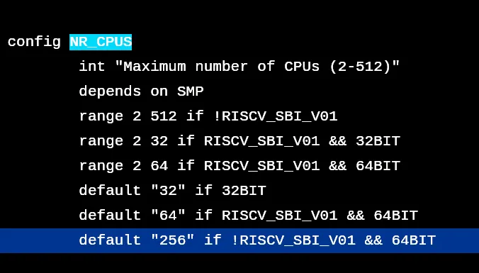 RISC-V 256 core limit