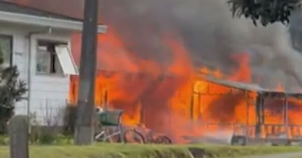 Property engulfed in flames in Tauranga's Bethlehem