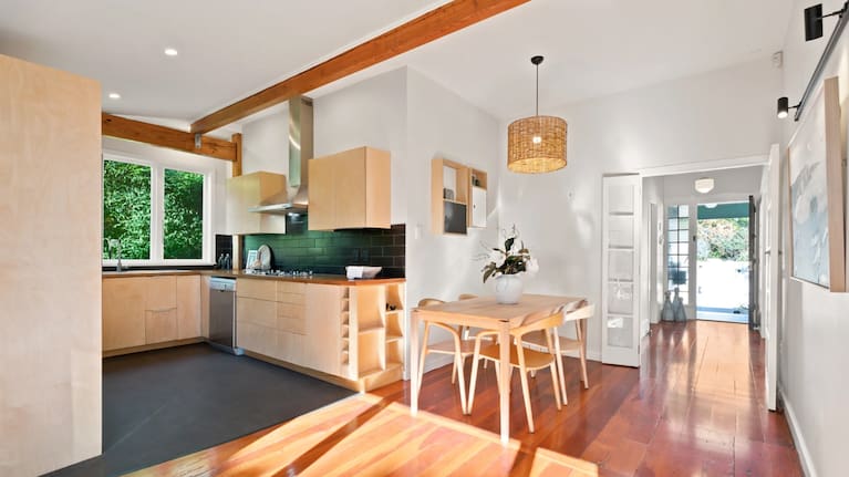 A cosy kitchen and dining area. (Source: Realestate.co.nz)